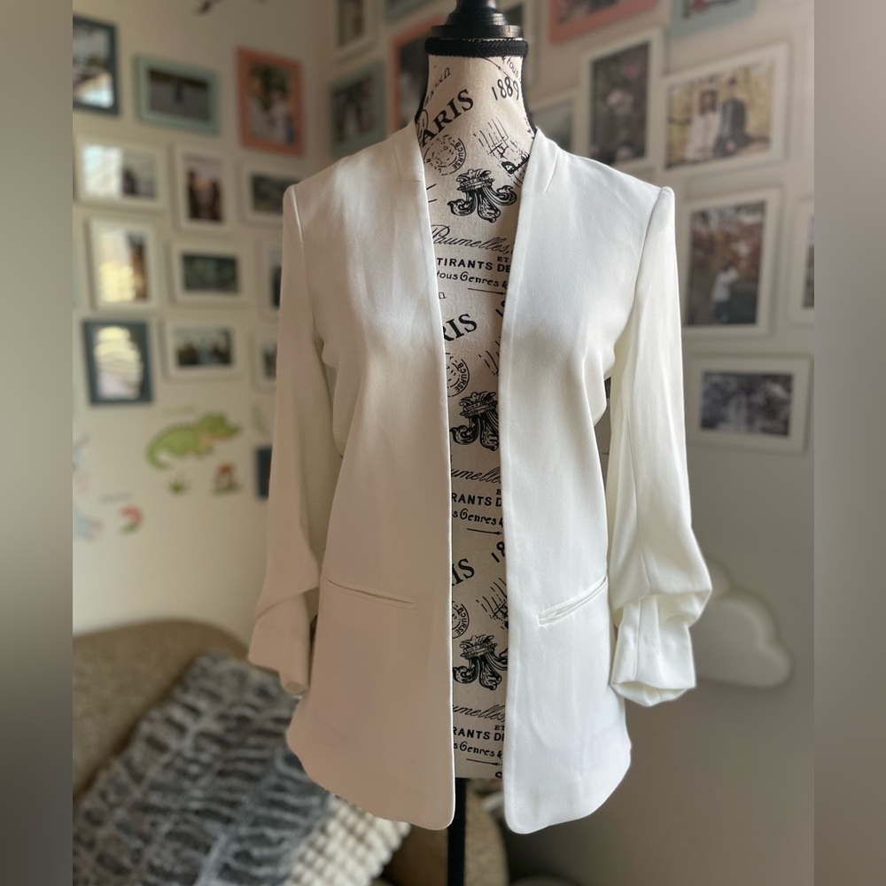 H&M Elegant White Women's Blazer